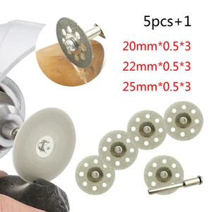 Алмазное лезвие для мини-пилы Dremel, серебристые режущие диски с соединительным хвостовиком, 5 шт.компл., 202225 мм, для дрели Dremel