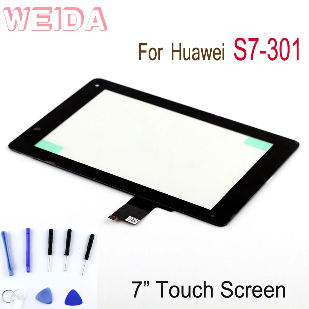

WEIDA Screen Replacment 7" For Huawei MediaPad 7 S7-301 Touch Screen Digitizer S7-301U S7-303U Panel Glass
