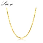 Настоящее 18K золотое ожерелье 18 дюймов белое желтое ожерелье au750 тонкое ожерелье для женщин