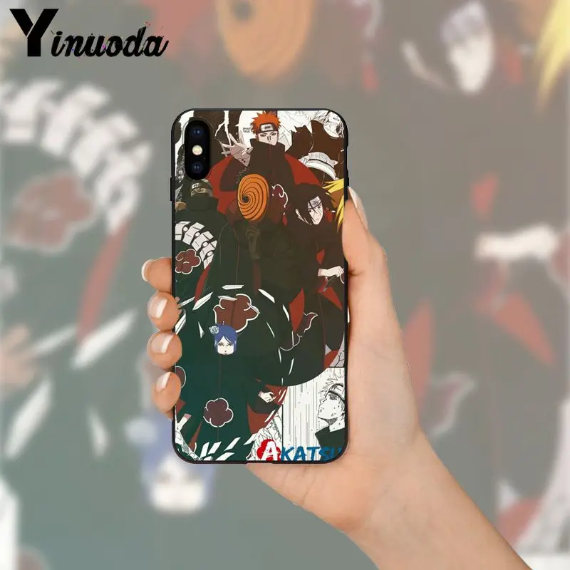 Yinuoda Naruto Akatsuki Custom Photo Soft Phone Case for Apple iPhone 8 7 6 6S Plus X XS MAX 5 5S SE XR Mobile Cases | Мобильные