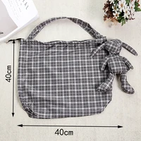 eco shopping bags reusable cotton filling tote women men grocery high capacity foldable green polyester bag
