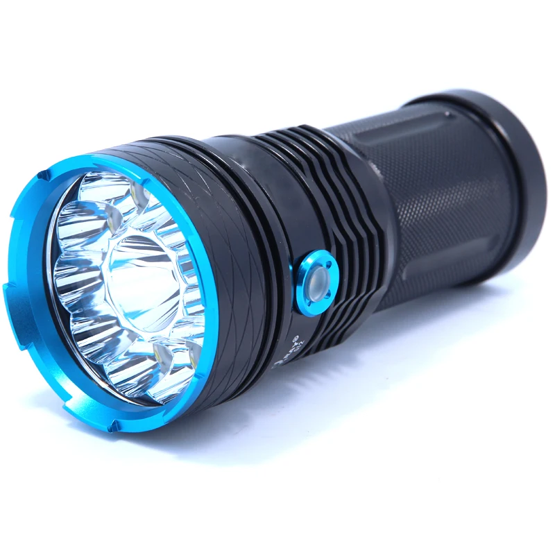 25000 люмен свет король 12T6 светодио дный flash light 12* XM-L T6 светодио дный фонарик свет лампы для охоты кемпинга использования 4*18650