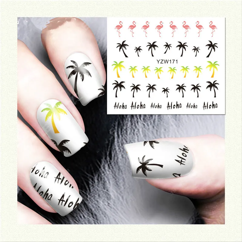2 простыни Kawaii Одуванчик дизайн ногтей Стикеры s простые цветы Nailart поставки воды наклейки Diy 3d деко талисманы Маникюр