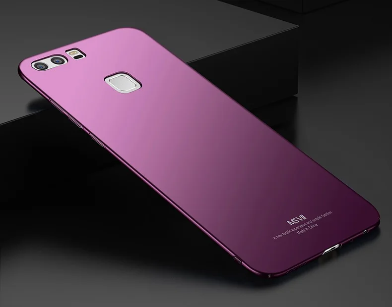 Чехол s для P9 Seriers MSVII жесткий легкий чехол ультра тонкий матовый чехол для huawei P9Plus P9 Plus Lite чехол для телефона Funda