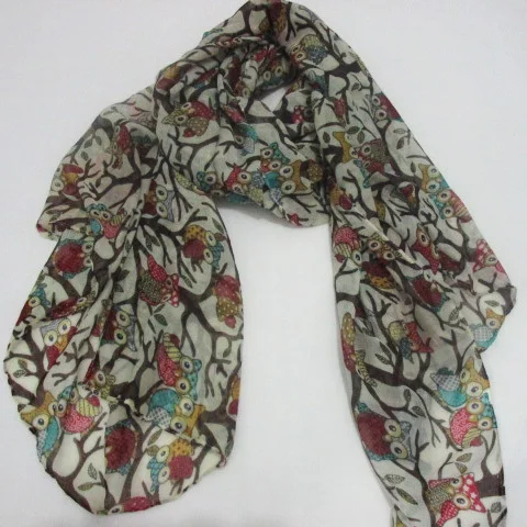 Бесплатная доставка новинка 2018 модный большой шарф с принтом в виде птиц и