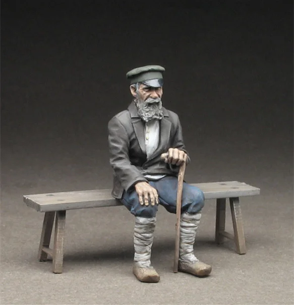 1/35 модельная фигурка из смолы комплект WW2 советский старик в комплекте со