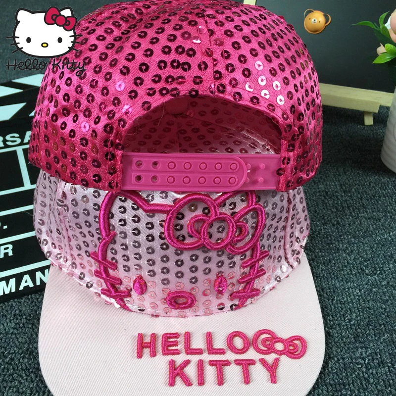 Hello kitty детские шапки спортивная бейсболка Desig с письмо вышивка регулируемая дети