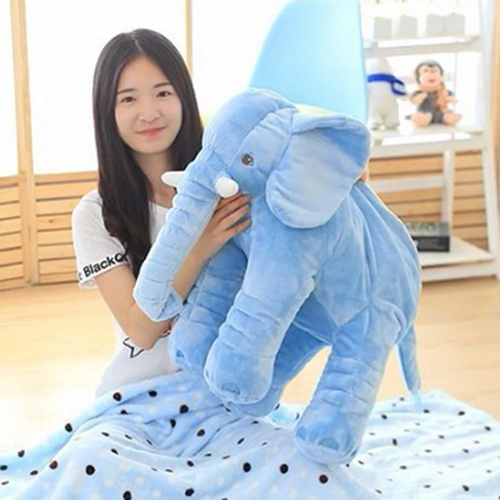 Kawaii плюшевая игрушка слон детская подушка для сна на спине кукла