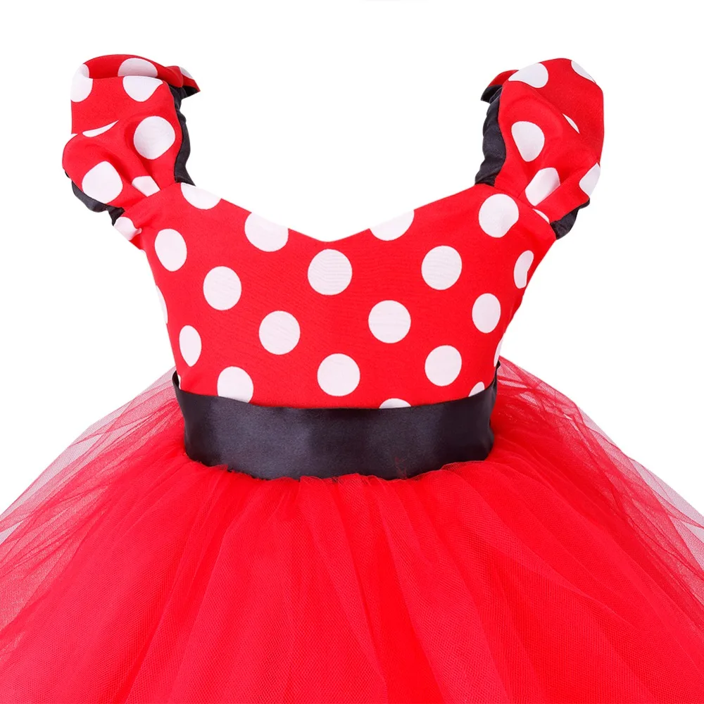New Christmas Children Princess Minnie Girls Party Tutu Dress Kids Cartoon Infant Vestidos Costume Baby Girl's Bow Clothes | Детская