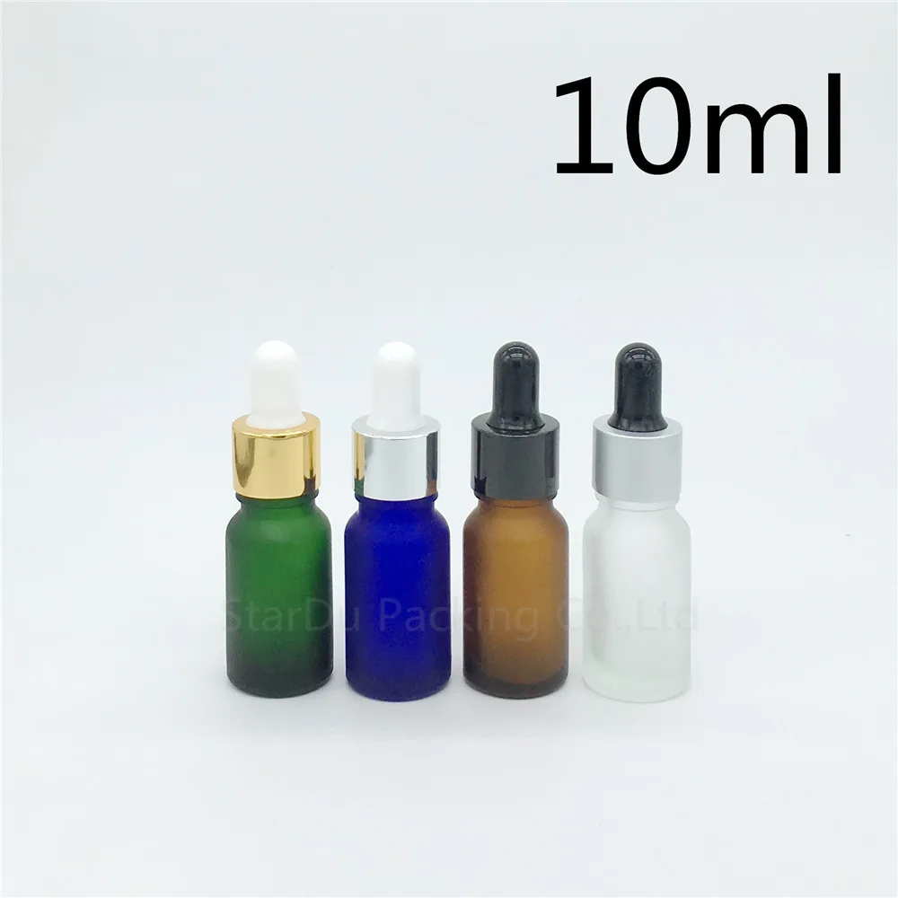 

Travel Bottle 12pcs 10ml Amber Green Blue Transparent Frosted Glass Essential Oil bottle, 10cc Glass Perfume Dropper Bottle