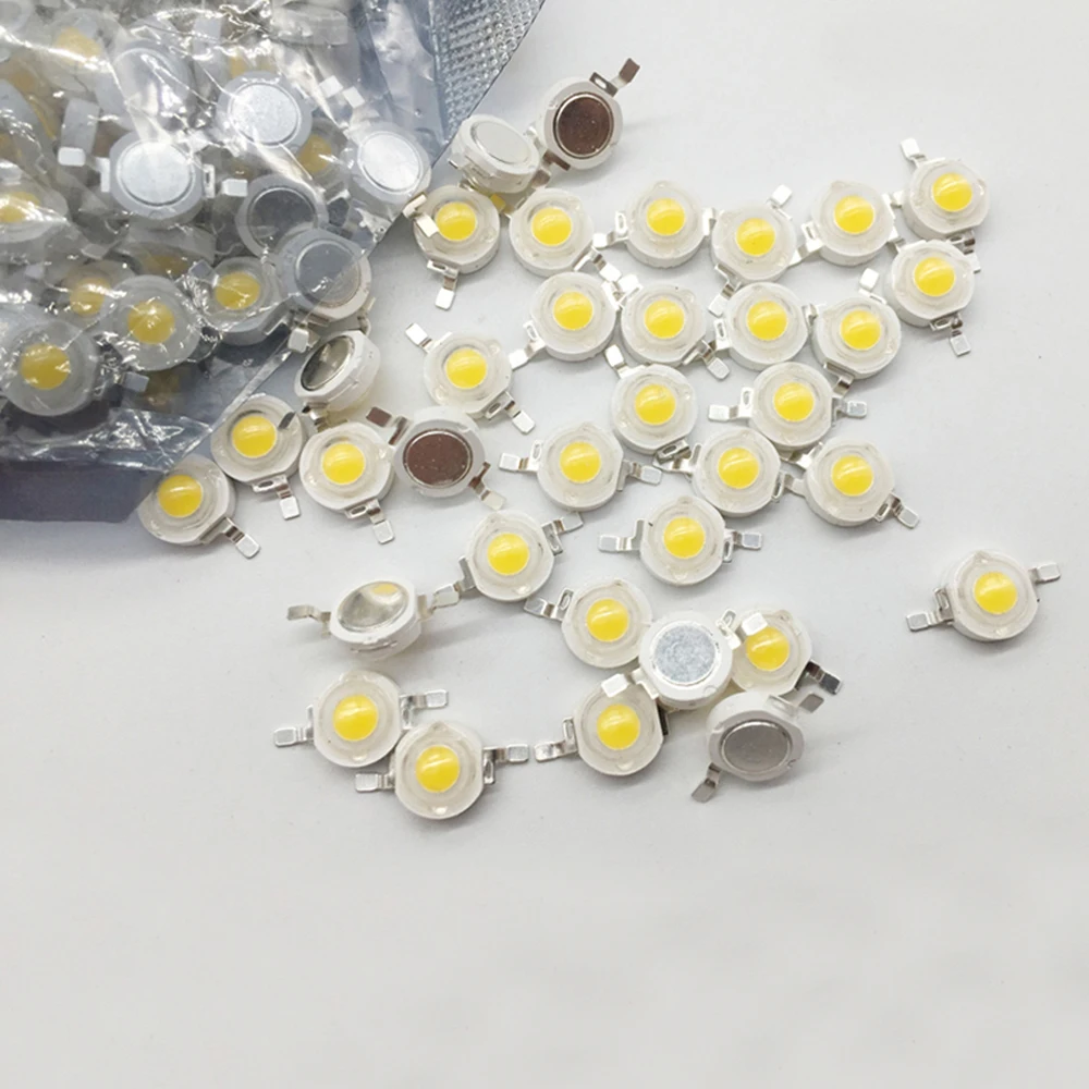 1000 шт./лот реальный ватт 1 Вт 3 SMD встроенный чип COB для светодиодной лампы сделай