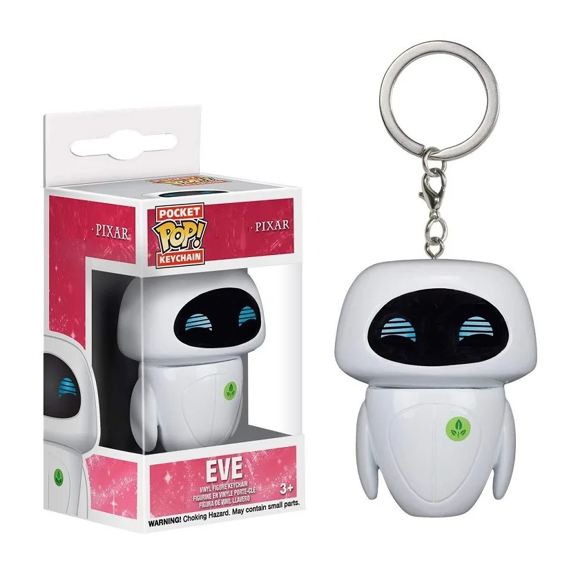 Действие фильм WALL-E брелок игрушки улыбка ЕВА и робот WALL-E фигурка Модель Коллекция брелок игрушки Pixar аниме куклы Детские Подарочные игрушки