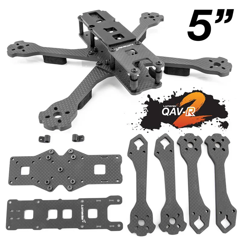 Lumenier QAV-R 2 Slam 5/6/7 Inch 220/260/300mm Carbon Fiber Drone FPV Racing Frame Kit for RC Quadcopter Spare Parts Accessories | Игрушки и