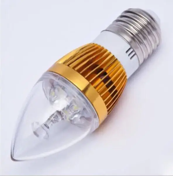 

Free shipping 10pcs/lot Factory price High Brightness E27 CREE 9W 3X3W Led candle light 85-265V LED lamp light