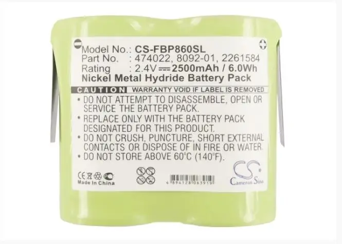 Батарея Cameron Sino 2500mAh для FLUKE 8010 8010A 8010M 8012A 8050A 8600 непрерывной работы Микротест Omniscanner Батарея Cameron Sino 2500mAh для FLUKE 8010 8010A 8010M 8012A 8050A 8600 непрерывной работы Микротест Omniscanner