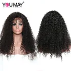 250% плотность, бразильские вьющиеся человеческие волосы, парики 13X6, кружевные передние парики для женщин, предварительно выщипанные Детские волосы, цветные, вы можете волосы Remy