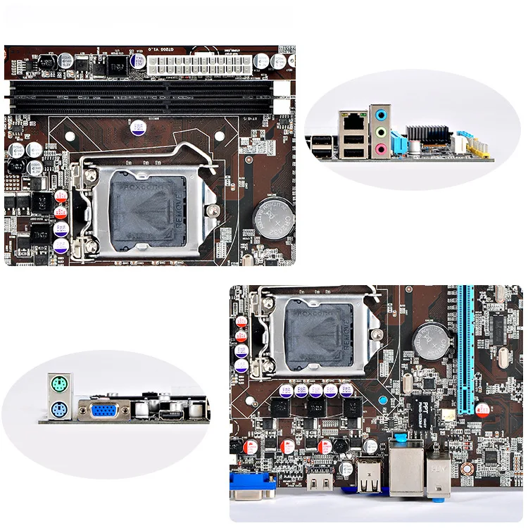H55 материнская плата новая Lga1156 Ddr3 Sup порты I3 I5 I7 Cpu Pci-Express Usb основная для