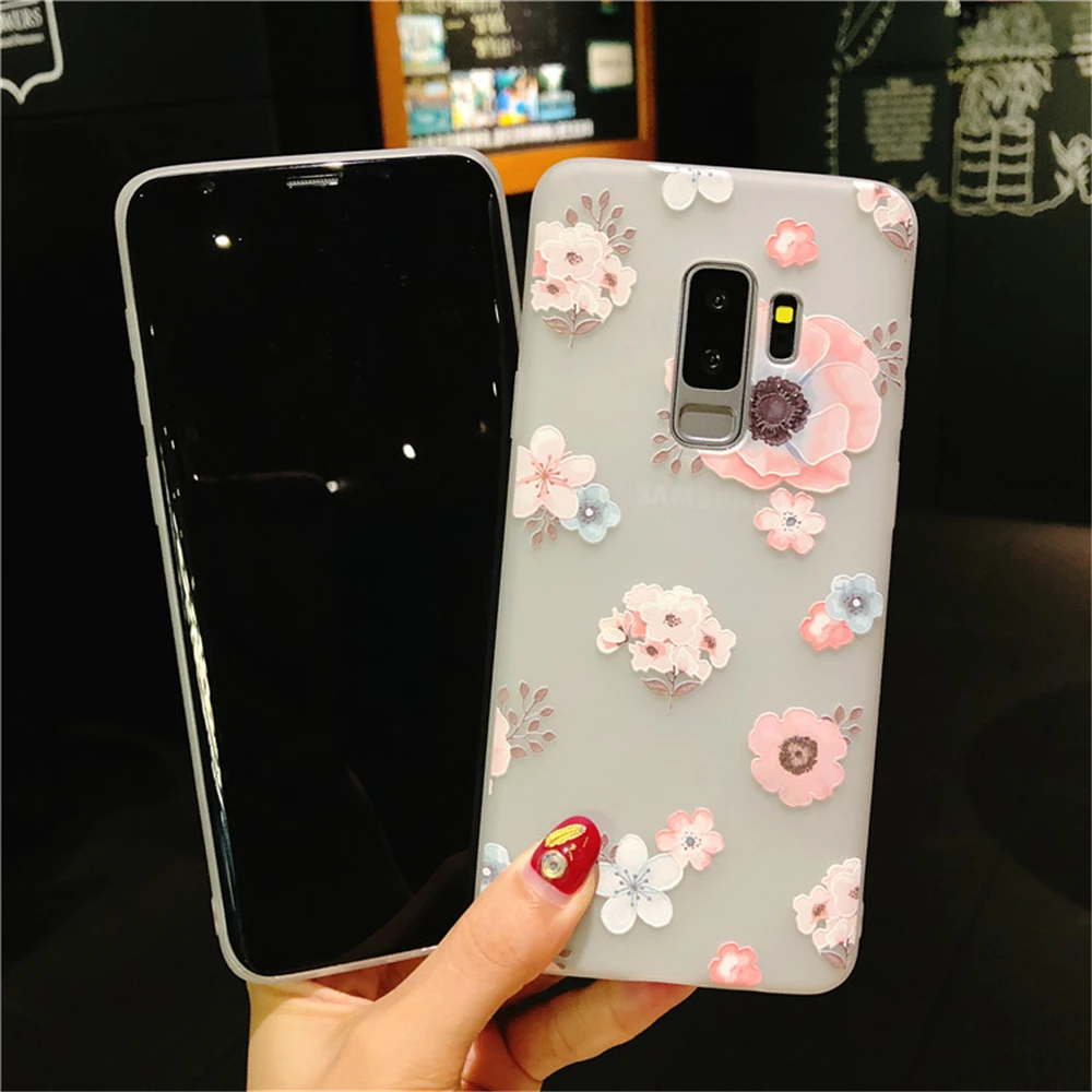 Прозрачный мягкий силиконовый чехол ТПУ для samsung Galaxy S8 Plus Модный цветочный