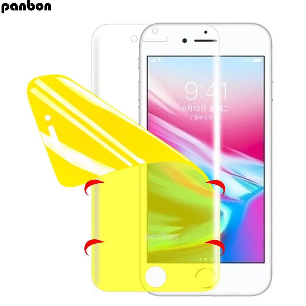 

5D Soft Full Coverage For iPhone 6 6S Hydrogel Film For iPhone 6 Plus Screen Protector Film 6s plus Not Tempered Glass