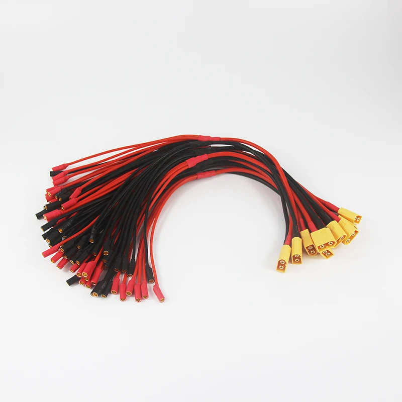 10 шт./лот 20 см FPV DIY XT60 до 4 пар 3 5 мм цилиндрический соединитель провод Multistar ESC
