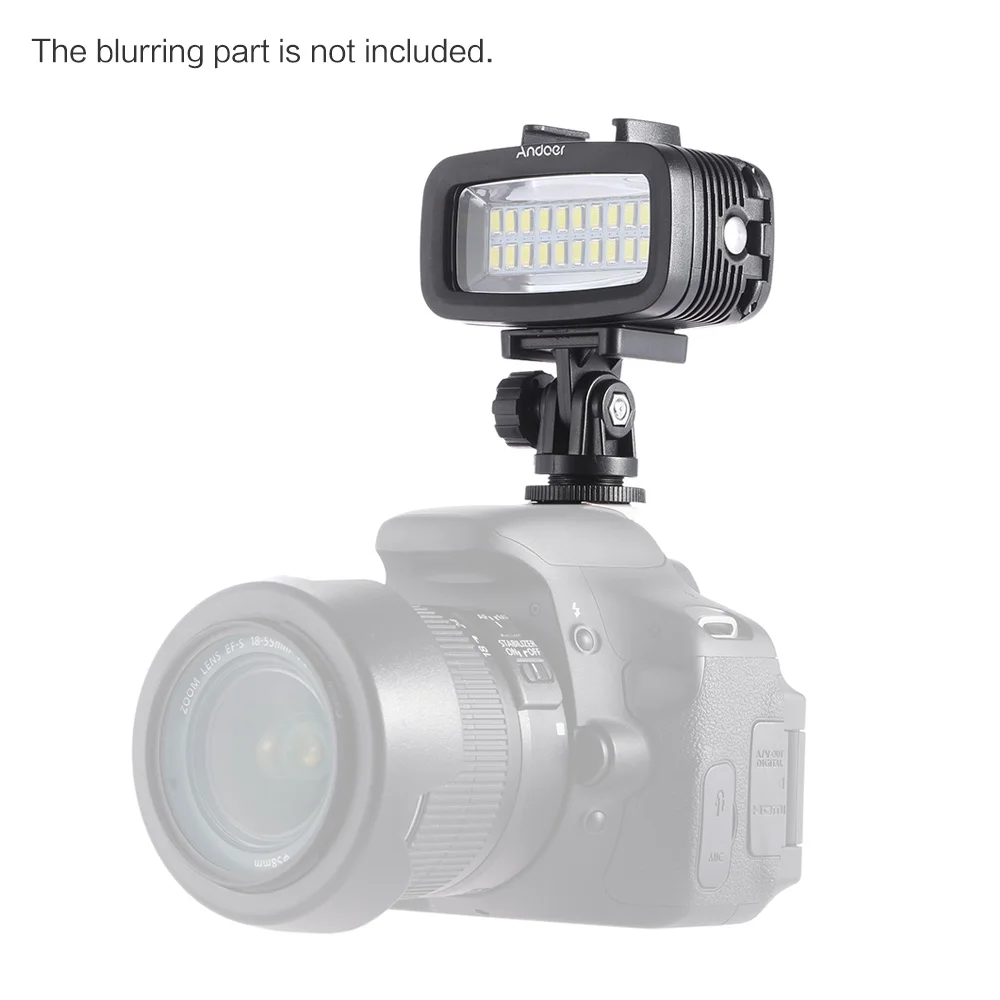 Andoer High Power 700LM Diving Video Fill-in Light LED Lighting Lamp with Diffuser for GoPro SJCAM Xiaomi Yi Action Camera | Электроника