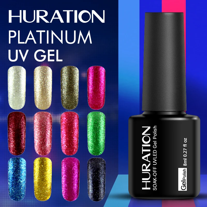 Huration макияжа Профессиональные Platinum Lucky Цвет Фул акриловый Фрезер для ногтей cо