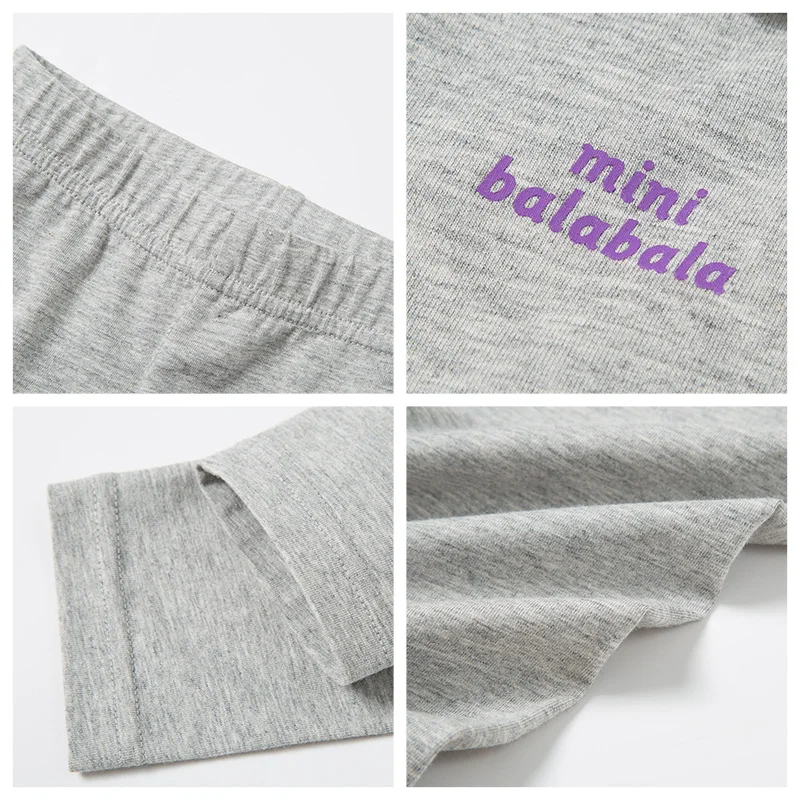 Мини леггинсы balabalaGirls Новинка лета 2019 Детские простые тонкие хлопковые