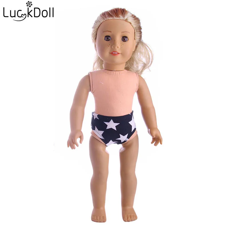 

LUCKDOLL Solid Color Underwear For 18 inch Doll Or 43 cm Doll Accessories For Dolls