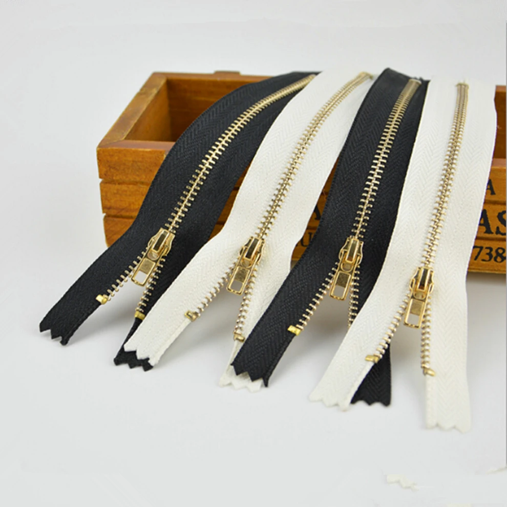 100 шт./лот молнии закрытые металлические золотые зубы Швейные и аксессуары для