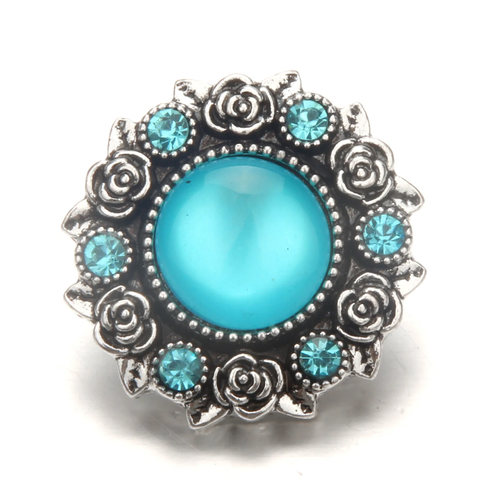 6 видов цветов застежки с опалом Ювелирные изделия Роза цветок Patters кнопки