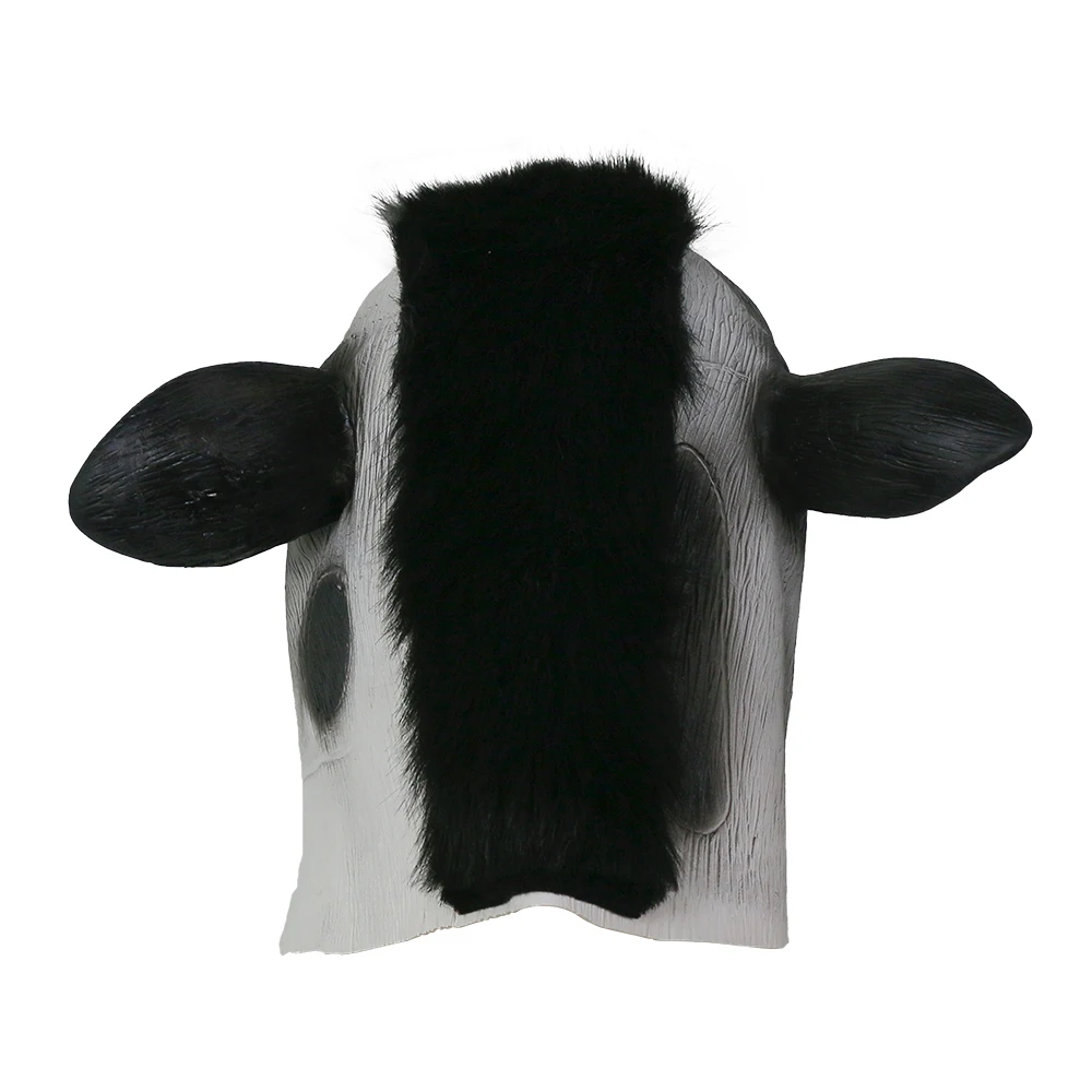 Милая маска коровы Хэллоуин голова животного полное лицо взрослых Маска для