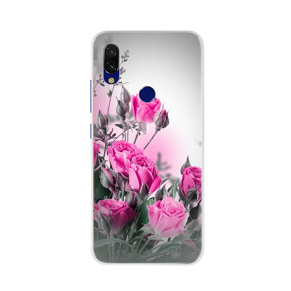 Чехол с принтом для Redmi 7 Новый чехол Xiaomi Note мягкий силиконовый телефона Redmi7 Pro