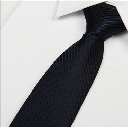 SHENNAIWEI 2016 новинка 8 см мужские однотонные темно-синие галстуки полосатые галстуки шелковые джентльменские галстуки Высокое качество шейный ...