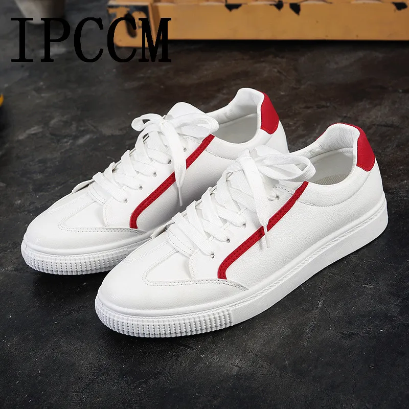 2019 spring new men's shoes European and American trend all-in-one soft leather small white fashion | Обувь