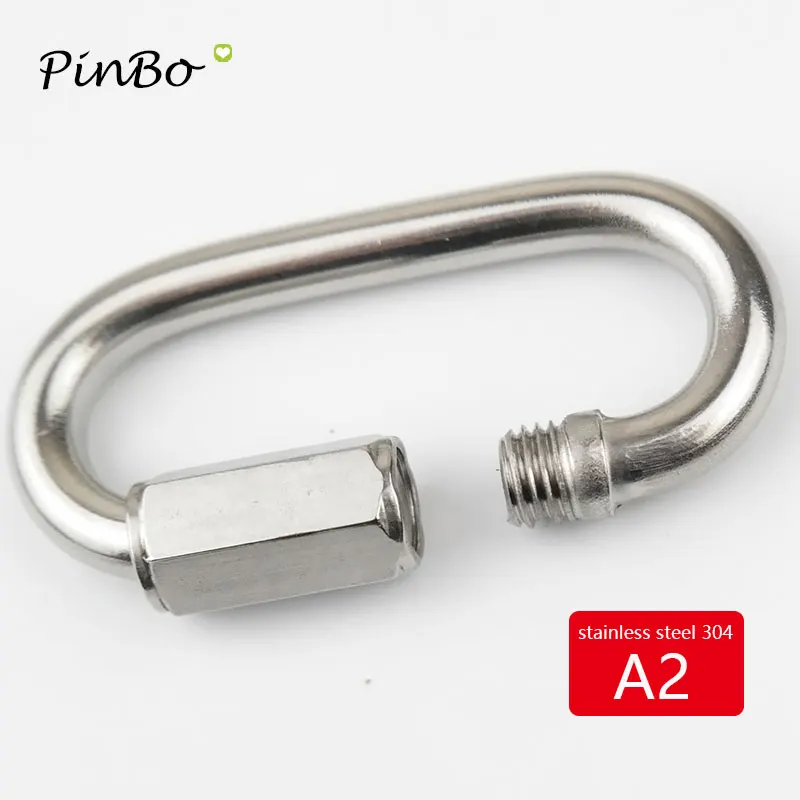 20 шт. быстросъемная цепочка из нержавеющей стали 304 4 мм|carabine m4|connector 4mmconnector |