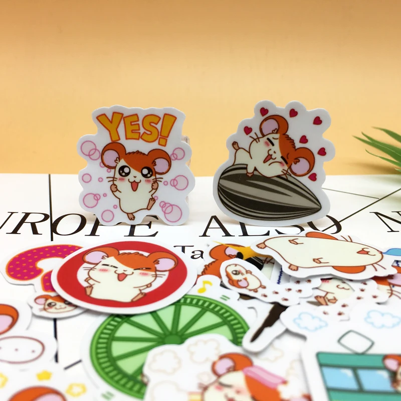40 шт милый маленький хомяк Hamtaro стикер самодельный Скрапбукинг декоративное украшение/водонепроницаемый бумажный стикер s