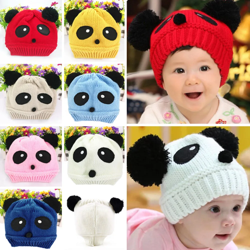 Новорожденных младенца вязания крючком шляпа девушки парни шерстяная шапочка