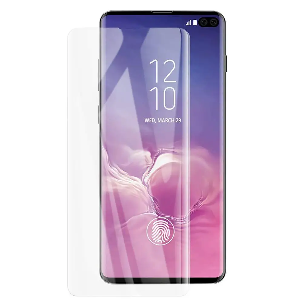 Закаленное стекло с УФ защитой для Samsung Galaxy S20 ULTRA S8 S9 S10 PLUS NOTE 20 S21|Защитные стёкла и