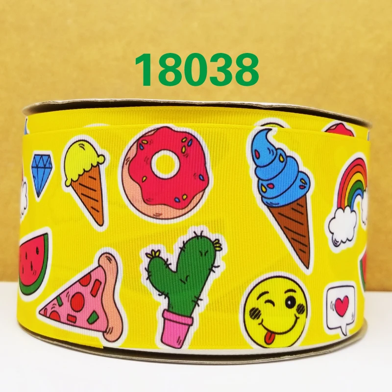Новое поступление 50 ярдов мультфильм печатных grosgrain ленты 17760