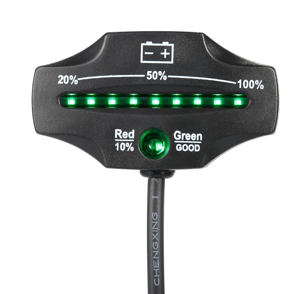 Индикатор заряда аккумулятора со светодиодной подсветкой 12/24 в|battery monitor for