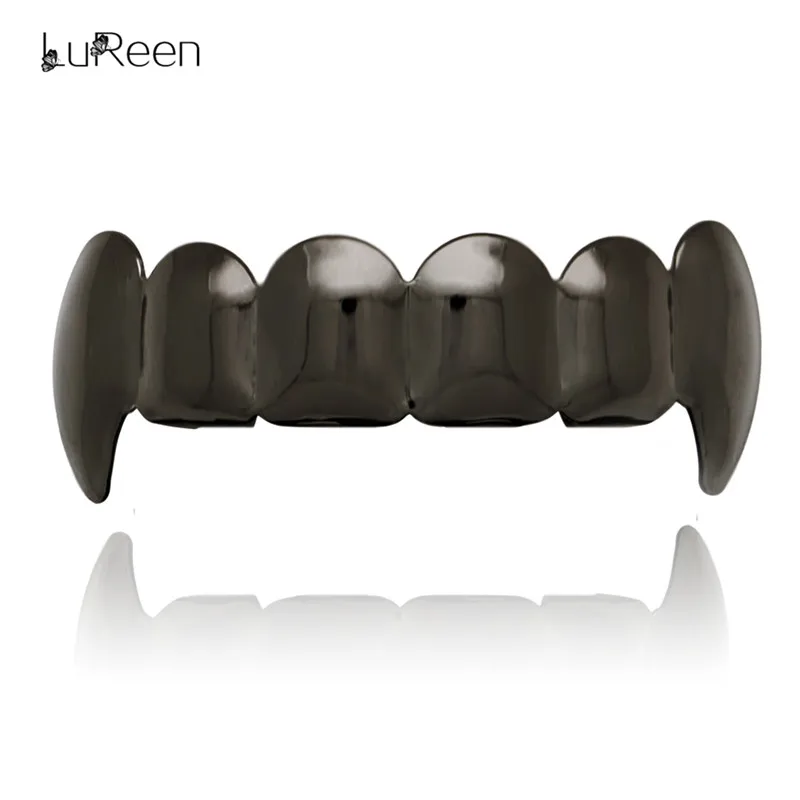 LuReen золотые зубы Grillz Топ& Botom зуб грили стоматологический Хэллоуин Клык вампир зубы шапки вечерние украшения для тела XHYT1076