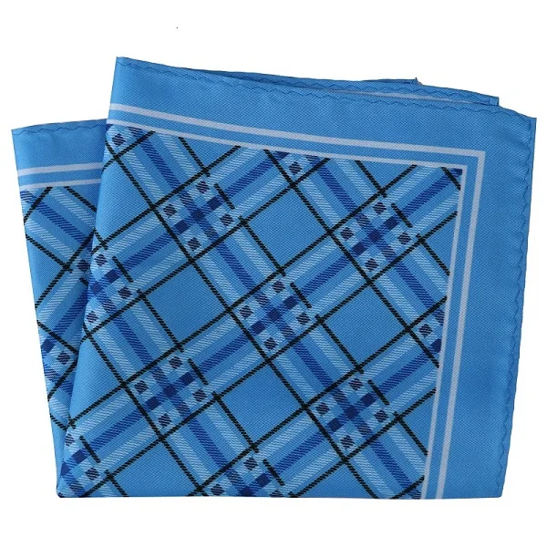 DPH056 Pocket Square Портной Смит Новое поступление большой размер костюм платок Печать Мягкий носовой платок для мужчин полотенце для сундуков круг волна цветочный плед носовой платок - Цвет: DPH056 Pocket Square