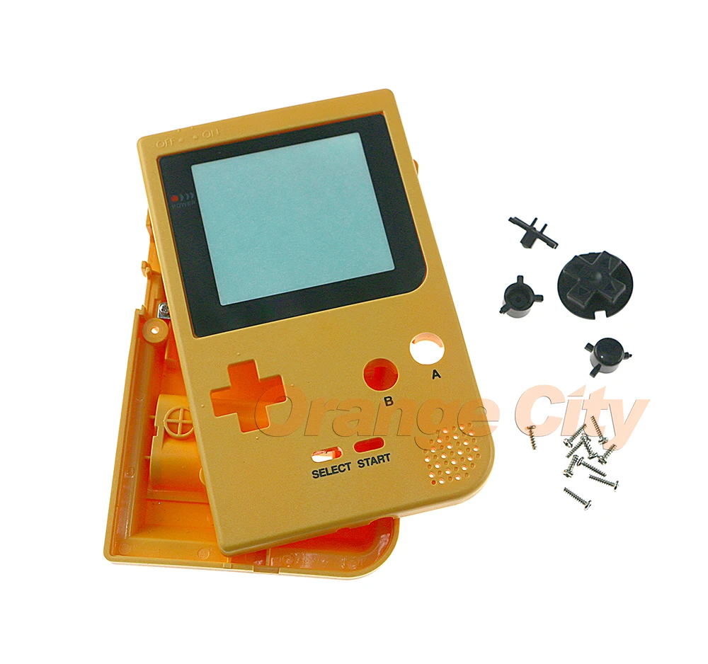 ChengChengDianWan чехол накладка с кнопками и наклейкой для Gameboy Pocket GBP накладка|case cover|case