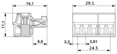 5 шт. RJ11 к винтовой терминальный адаптер штекер 4 Pin разъем Сплиттер для CCTV DVR