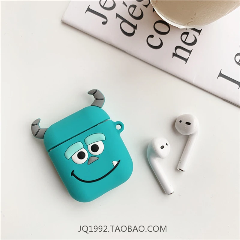 Милый 3D чехол с изображением Минни большие глаза Airpods для Apple, беспроводная Bluetooth гарнитура ipod, анти-осень, мягкая коробка, оболочка