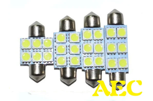 Festoon C5W 6 SMD 31 мм 36 39 41 5050 6SMD три чипа светодиодный светильник для автомобиля