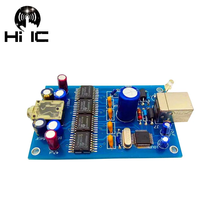 HiFi Цифровой аудио декодер параллельный 4 Road * TDA1543 DAC вход OTG/USB выход] 3 5 мм