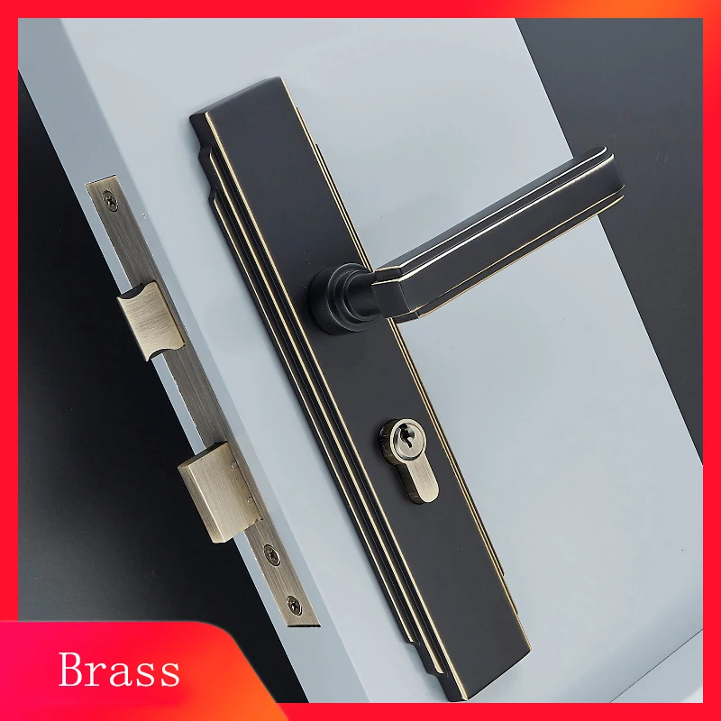 Лидер продаж 1 комплект европейские твердые латунные дверные замки для