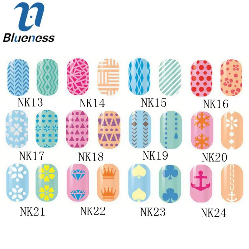 1 Pcs Print Nail Art Sticker DIY Stencil Stickers For 3D Nails 24 Design Easy Stamping Template Manicure Supplies JH372 | Красота и