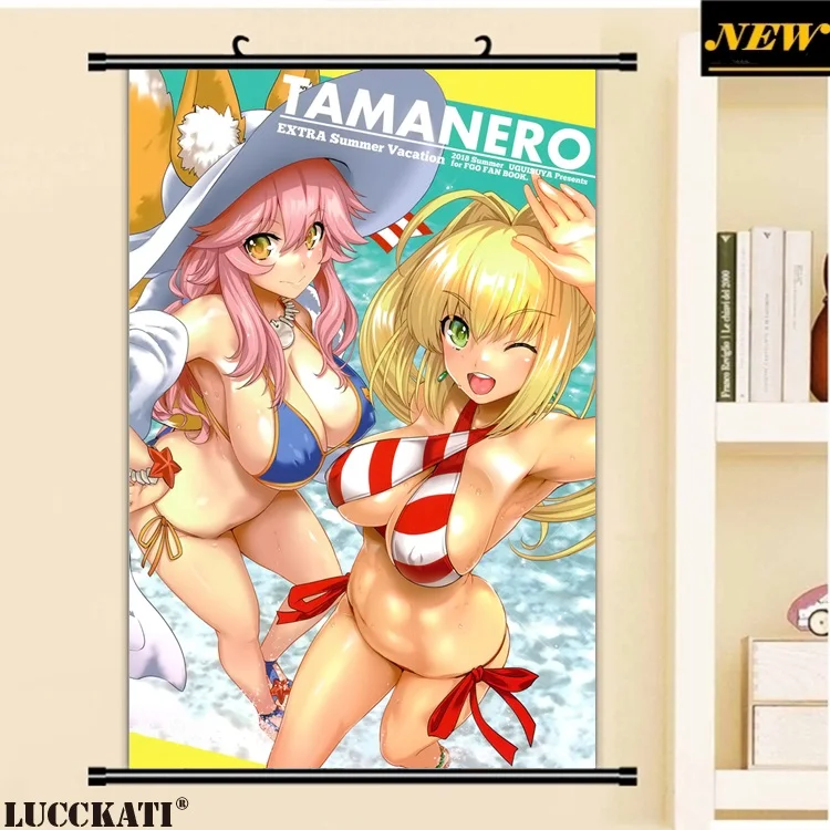 40X60 см Fate grand order Fate/go Fgo видеть через каплей ноги мультфильм аниме Настенная